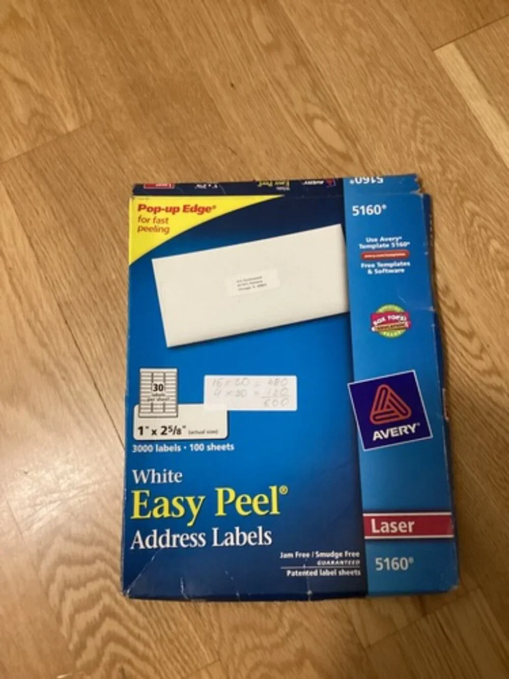 12 Avery Labels